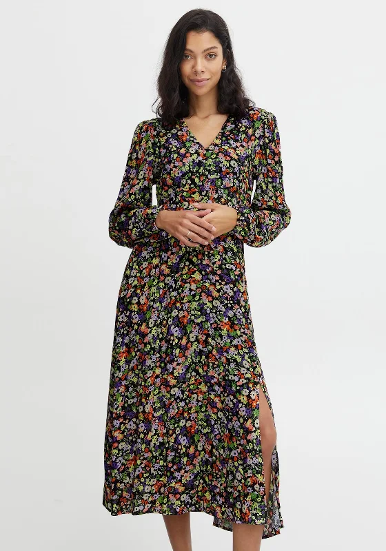 B.Young Bright Floral Print Maxi Dress, Multi