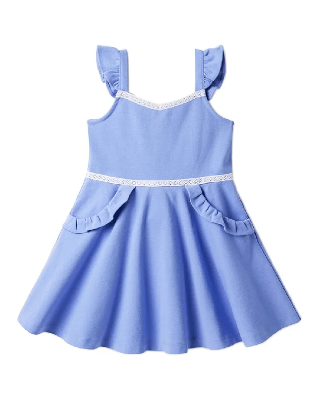 Janie and Jack Lace Trim Ponte Dress