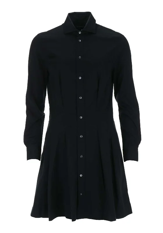 Ralph Lauren Womens Charlotte Shirt Dress, Black