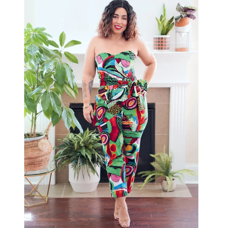 Simplicity Sewing Pattern S9330 Misses' Strapless Jumpsuit and Mini Dress