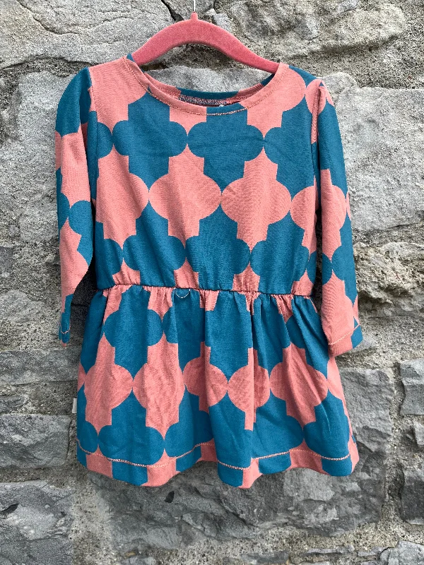 Pink&blue dawn dress  12m (80cm)