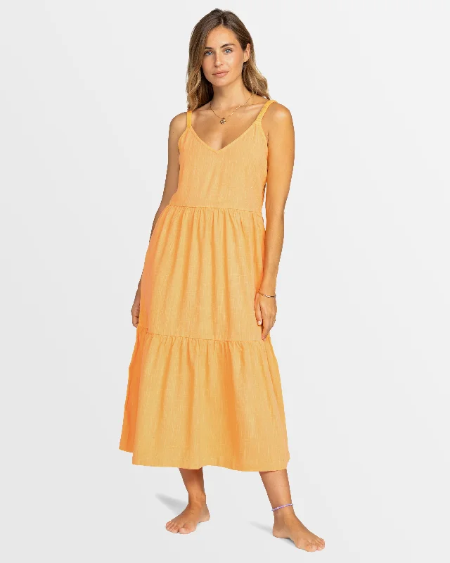 Womens Waiting Line Midi Dress