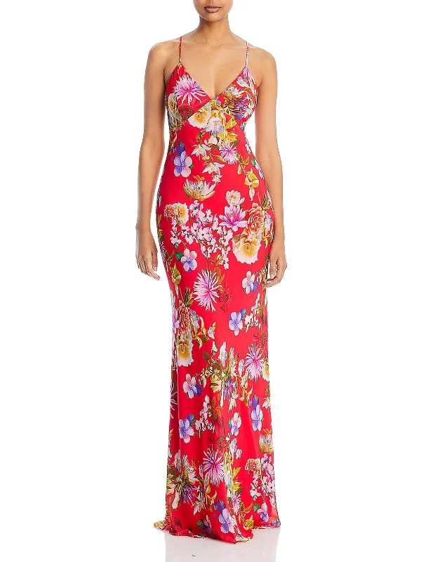 Womens Chiffon Long Evening Dress