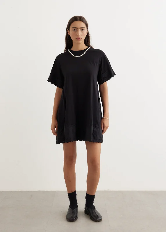 Beaded A-Line T-Shirt Dress