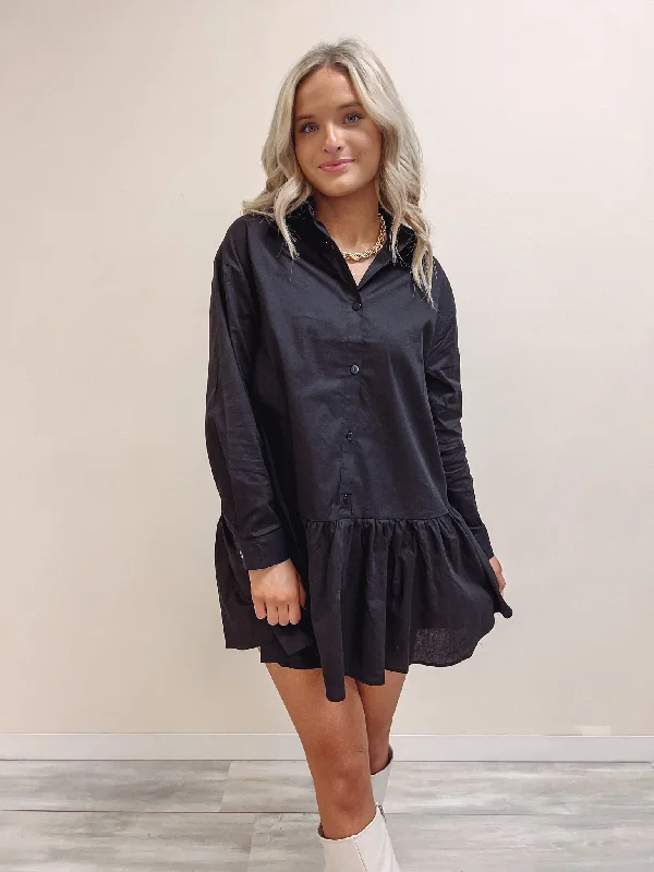Black Shirt Dress