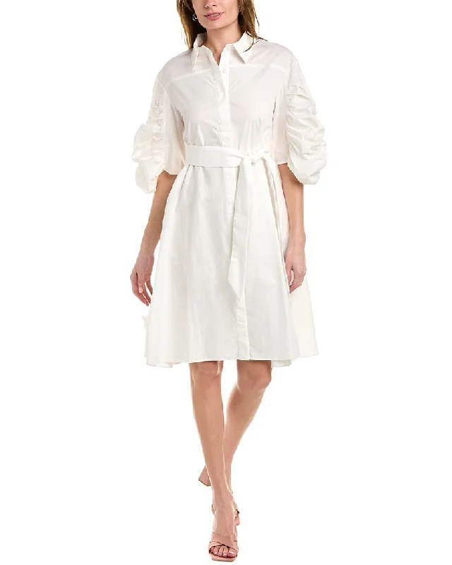 Gracia Tie Waist Shirtdress