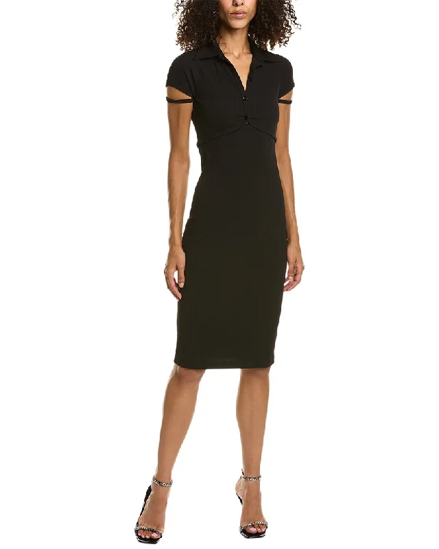 Helmut Lang Cardigan Sheath Dress