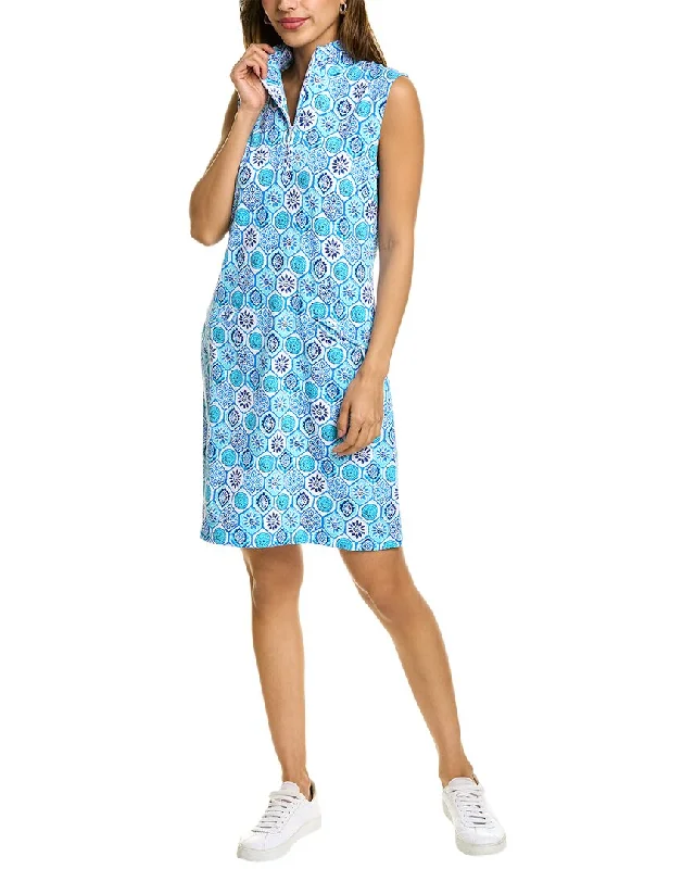 IBKUL Mock Neck Sheath Dress