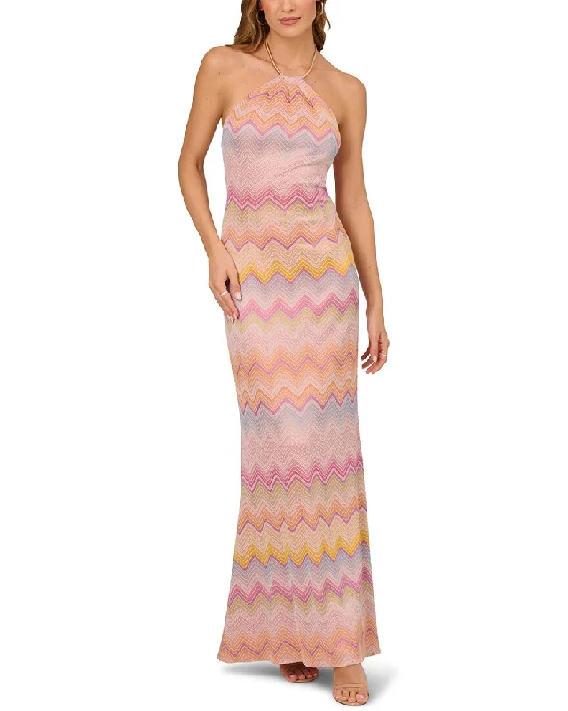 Liv Foster Knit Jacquard Mermaid Gown