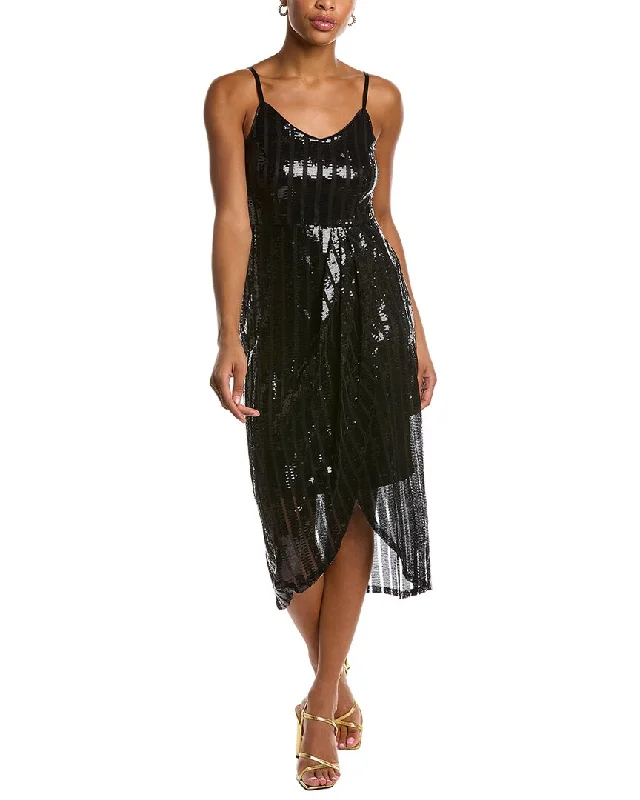 Nanette by Nanette Lepore Deco Sequin Cocktail Dress