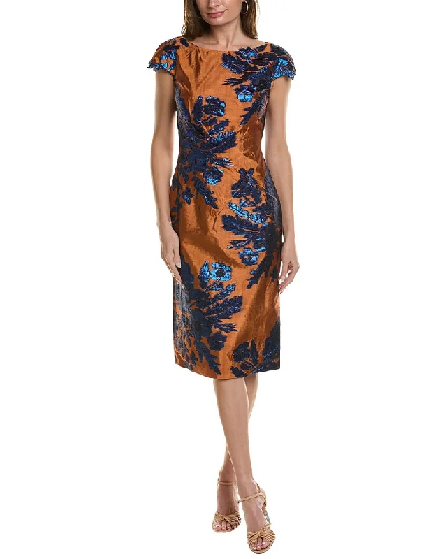 Rene Ruiz Brocade Sheath Dress