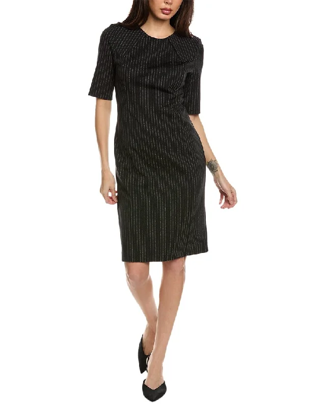 St. John Pinstripe Sheath Dress