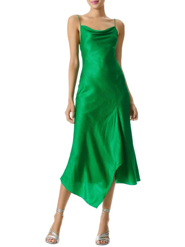 Womens Silk Long Evening Dress