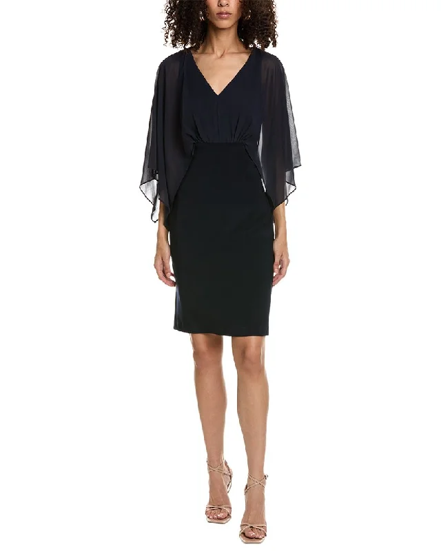 Joseph Ribkoff Draped Sleeve Sheath Dress