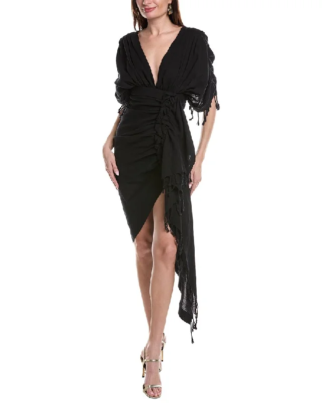 Just Bee Queen Luma Linen Sheath Dress
