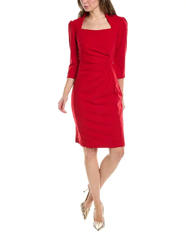 Tahari ASL Scuba Crepe Sheath Dress