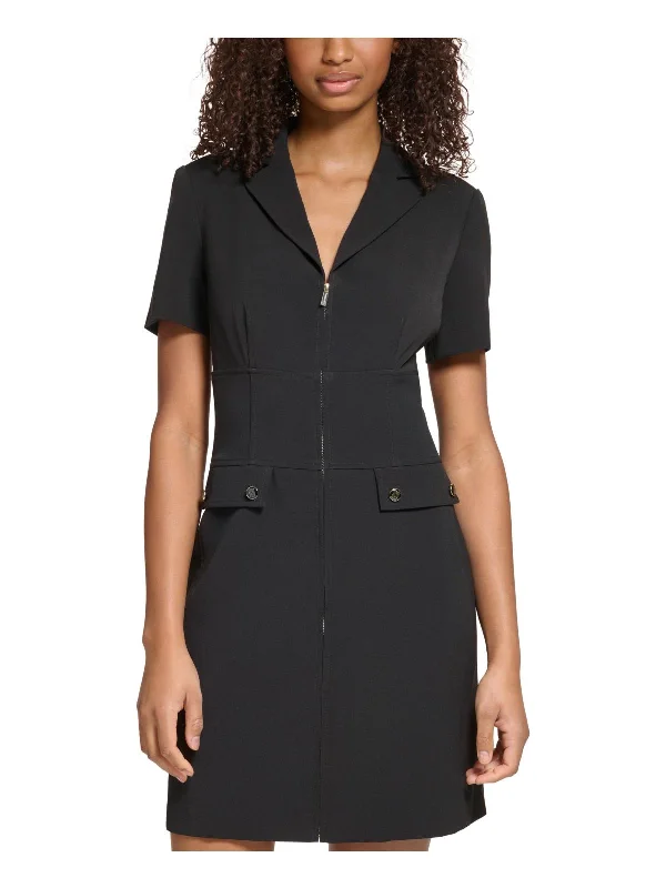 Womens Crepe Sheath Dress