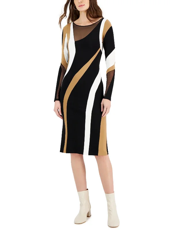 Womens Crepe Sheath Dress