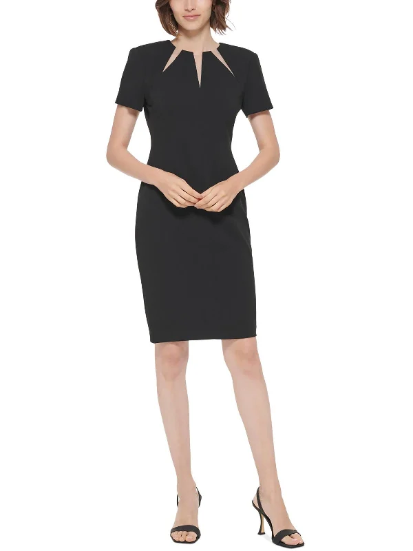 Womens Polyester Sheath Dress
