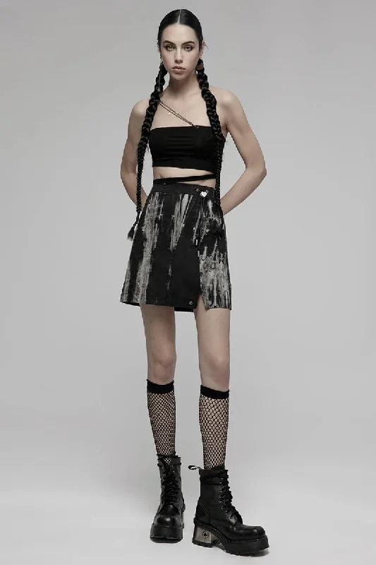 Women's Side Slit Small Sexiness Tie Dyed A-line Mini Daily High Waist Fashion Sexy Skirt Women's Side Slit Small Sexiness Tie Dyed A-line Mini Daily High Waist Fashion Sexy Skirt