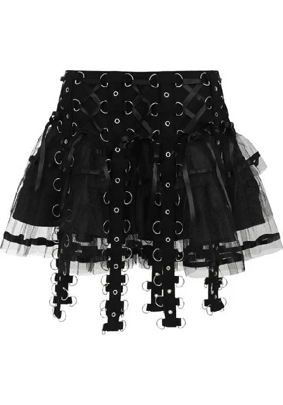 Chai [Black] | MINI SKIRT