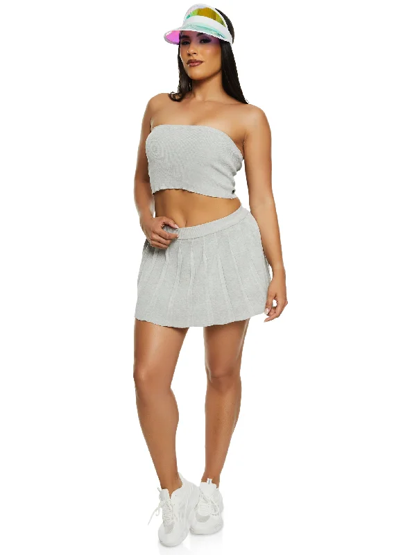 Daisy Pleated Mini Skort