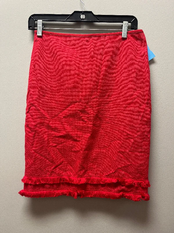 Skirt Mini & Short By Ann Taylor In Red, Size: 2