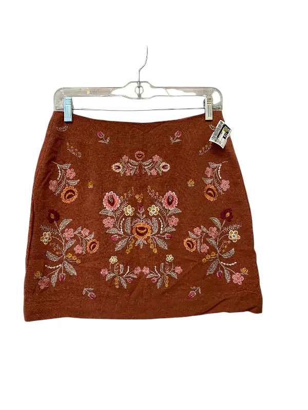 Skirt Mini & Short By Entro In Brown, Size: S