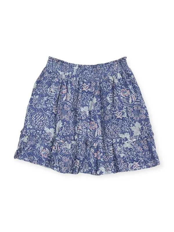 Skirt Mini & Short By Sundry In Blue & Pink, Size: L